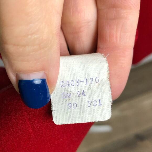 VTG Pendleton Red 100% Virgin Wool Blazer Button - Picture 14 of 15